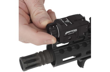 Image of Nightstick Long Gun 1 x CR123 LED Compact Weapon Light, 550 Lumens, IPX-7 Waterproof, Anodized, Black, LGC-550XL