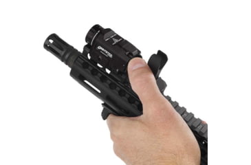 Image of Nightstick Long Gun 1 x CR123 LED Compact Weapon Light, 550 Lumens, IPX-7 Waterproof, Anodized, Black, LGC-550XL