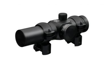 Image of USED Nikko Stirling NRD2538 1x25mm Red Dot Sight w/3/8 Scope Ring Mounts, 4 MOA Dot Size, Black, nrd2538, EDEMO2, Used, Condition Fair, Installed/Mounted