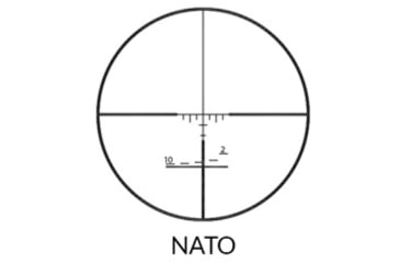 Image of Nikko Stirling Diamond Sportsman 10-50x60 NATO Rifle Scope, 30mm Tube, Glass Reticle, 1/8 MOA, Black, nsn105060nato