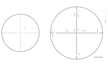 Image of Nikko Stirling Half Mil Dot Detail  Reticle