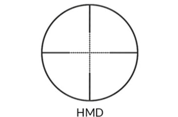 Image of Nikko Stirling Mountmaster Silver Crown 3-9x40mm Rifle Scope, 1in Tube, HMD Reticle, 1/4 MOA, Black, nsc3940n
