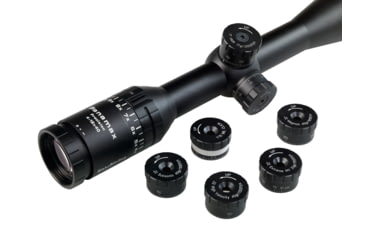 Image of Nikko Stirling Panamax Precision 4-12x40mm Rifle Scope, 1in Tube, HMD Reticle, 1/10 MIL, Black, npp41240