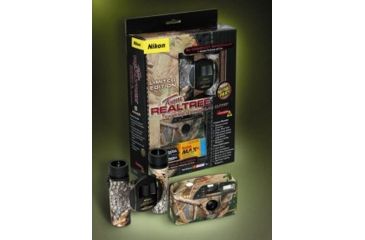Image of Nikon 8x25 Team REALTREE Binocular - 35mm Camera Outfit REALTREE Hardwoods Green HD Camouflage 7359