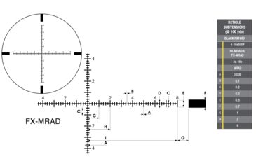 Image of Nikon BLACK FX1000 4-16x50SF Rifle Scope w/ Non-Illuminated FX-MRAD FFP Reticle, Matte Black, 16512