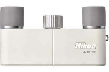 Image of Nikon CF 4x10mm Roof Prism Binoculars, Ivory White, 16841