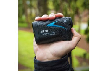 Image of Nikon CoolShot 40i 6x21mm Golf RangeFinder, Black/Blue, 16202