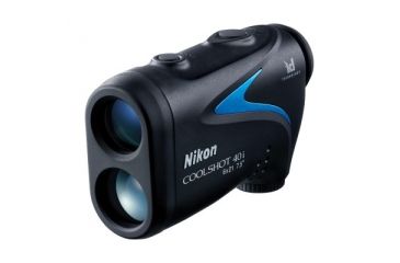 Image of Nikon CoolShot 40i 6x21mm Golf RangeFinder, Black/Blue, 16202