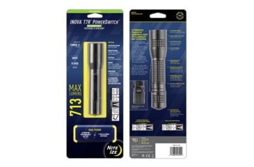 Image of Nite Ize INOVA T7R PowerSwitch Rechargeable Focusing Flashlight, Black, T7RA-01-R7