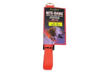 Image of Nite Ize NND-03-19S Nite Dawg Nylon Dog Collar LED Orange - Small