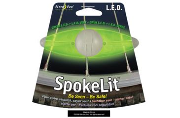 Image of Nite Ize SpokeLit LED Bike Wheel Safety Light, Green, 353474