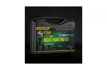 Image of Nitecore CG6 Night Hunting 440 Lumen Flashlight Kit w/ Pressure Switch,i2 Charger,Adapter, NL183 18650 Li-Ion Battery,GM02 Mount NITECORE-CG6-HUNTING-KIT