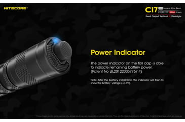 Image of Nitecore CI7 2500 Lumen White and Infrared IR LED Flashlight, Black, 6952506405237