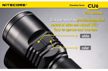 Image of Nitecore CU6 UV and White Dual LED Flashlight, Black, 6952506401239