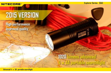 Image of Nitecore EA41 Explorer Series 1020 Lumen Pocket Search Flashlight, Black, 6952506401321
