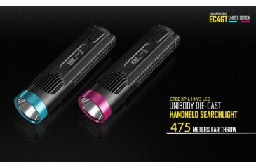 Image of Nitecore EC4GT Flashlight CREE XP-L HI V3 LED, 1000 Lumens, Black/Blue NITECORE-EC4GT-BLUE