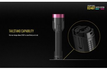 Image of Nitecore EC4GT Flashlight CREE XP-L HI V3 LED, 1000 Lumens, Black/Blue NITECORE-EC4GT-BLUE