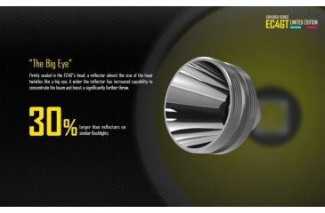Image of Nitecore EC4GT Flashlight CREE XP-L HI V3 LED, 1000 Lumens, Black/Blue NITECORE-EC4GT-BLUE