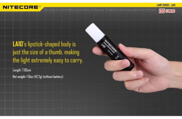 Image of Nitecore LA10 135 Lumen Compact Lightweight Camping Lantern, Black, 6952506402397