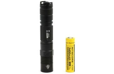 Image of Nitecore MH12GT 1 x 18650/ 2 x CR123A/ 16340 CREE XP-L HI V3 LED USB-Rechargeable Tactical Flashlight, 1000 Lumens, Black, MH12GT