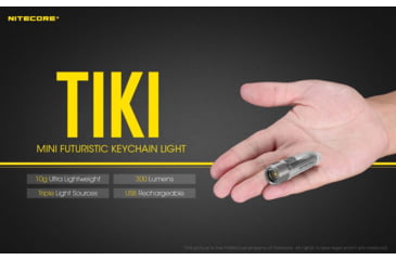 Image of Nitecore MH12S 1800 Lumen Rechargeable Flashlight with a TIKI UV Keychain Light, Black, 6952506406999