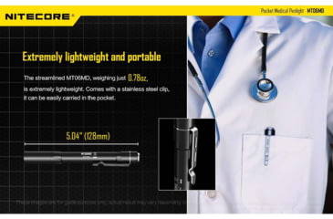 Image of Nitecore MT06MD 180 Lumen LED Penlight, Black, 6952506403189