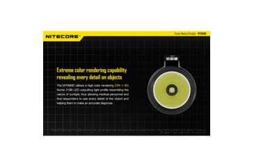 Image of Nitecore MT06MD 180 Lumen Nichia 219B 2xAAA LED Penlight, Pupil Gauge, Black, 6952506404582
