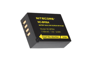 Image of Nitecore NC-BP004 Camera Battery Compatible with Fujifilm NP-W126S, Black, 6952506494552