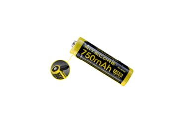 Image of Nitecore NL1475R 750mAh USB Rechargeable 14500 Battery, Yellow, 6952506492404