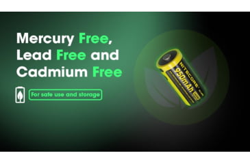 Image of Nitecore NL169R 950mAh USB-C Rechargeable 16340 Battery, Yellow, BAT-NITE-16340-NL169R