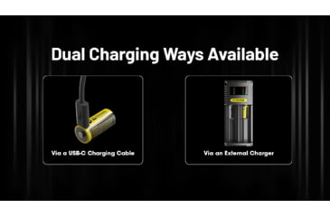 Image of Nitecore NL169R 950mAh USB-C Rechargeable 16340 Battery, Yellow, BAT-NITE-16340-NL169R
