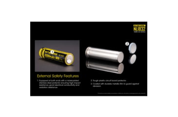 Image of Nitecore NL1832 3200mAh Rechargeable 18650 Battery, Yellow, 6952506491490