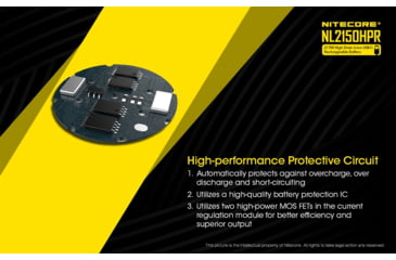 Image of Nitecore NL2150HPR 5000mAh USB-C Rechargeable 15A 21700 Battery, Yellow, 6952506493739