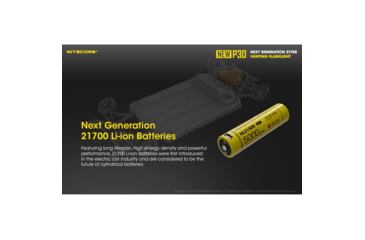 Image of Nitecore NL2150R 21700 5000mAh USB-C Rechargeable Li-ion Battery, Yellow, 6952506493524