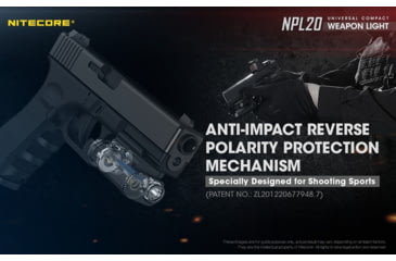 Image of Nitecore NPL20 Compact Rail Mount FlashLight, Black, 6952506404131