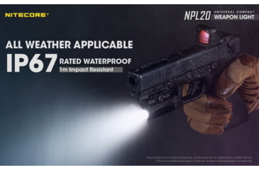 Image of Nitecore NPL20 Compact Rail Mount FlashLight, Black, 6952506404131