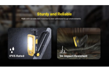 Image of Nitecore NWL20 Rechargeable COB Mechanics Flashlight, 600 Lumens, Black, FL-NITE-NWL20