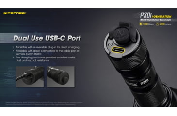 Image of Nitecore P30i 2000 Lumen 1093 Yard Long Throw Flashlight Hunting Kit, Black, 6952506466269