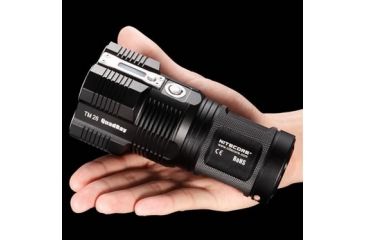 Image of Nitecore Tiny Monster TM26 Quad Ray 3800 Lumens 4 x CREE XM-L2 LED Light, Black, Uses 4x 18650 or 8x CR123A NITECORE-TM26-XML2
