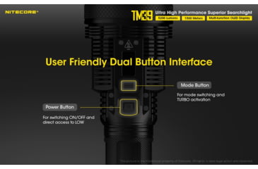 Image of Nitecore TM39 5200 Lumen 1640 Yard Long Throw Flashlight, Black, 6952506405893