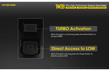 Image of Nitecore TM39 5200 Lumen 1640 Yard Long Throw Flashlight, Black, 6952506405893