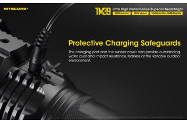 Image of Nitecore TM39 5200 Lumen 1640 Yard Long Throw Flashlight, Black, 6952506405893