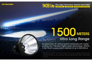Image of Nitecore TM39 Lite 5200 Lumen 1640 Yard Long Throw Flashlight, Black, 6952506405909