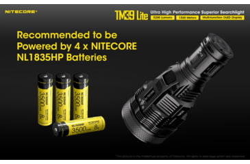 Image of Nitecore TM39 Lite 5200 Lumen 1640 Yard Long Throw Flashlight, Black, 6952506405909