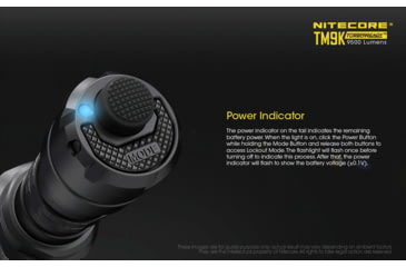 Image of Nitecore TM9K 9500 Lumen USB-C Rechargeable Flashlight, Black, 6952506405602