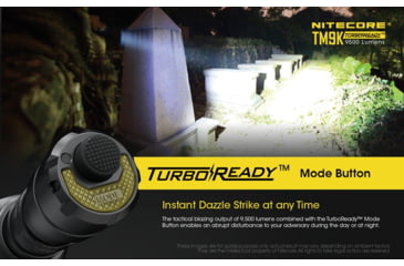 Image of Nitecore TM9K 9500 Lumen USB-C Rechargeable Flashlight, Black, 6952506405602