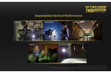 Image of Nitecore TM9K 9500 Lumen USB-C Rechargeable Flashlight, Black, 6952506405602