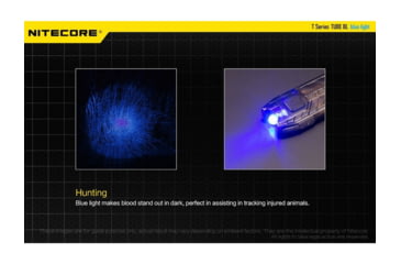 Image of Nitecore TUBE 1 x Built0In Li-ion Battery Pack 500mW Blue LED USB-Rechargeable Tactical Keylight, 4 Lumens, Black, TUBE-BL