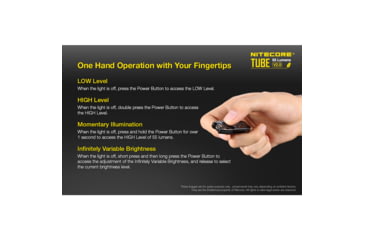 Image of Nitecore TUBE v2.0 55 Lumen USB Rechargeable Keychain Flashlight, Blue, 6952506405367