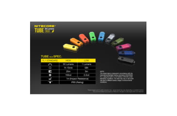 Image of Nitecore TUBE v2.0 55 Lumen USB Rechargeable Keychain Flashlight, Blue, 6952506405367